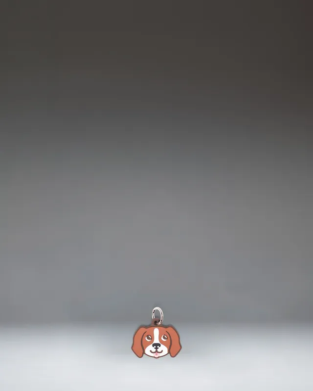 herschel-supply-dog-bag-charm-silicone-pet-accessory-with-metal-keyring image 1