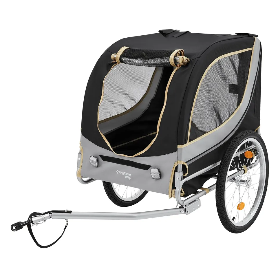 kingcamp-pet-bike-trailer-dog-carrier image 1
