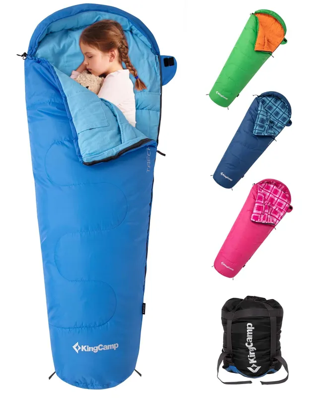 kingcamp-treck-300s-kid-s-mummy-sleeping-bag-soft-cotton-flannel-double-layer-ag image 1