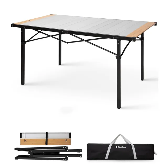 kingcamp-granite-pro-xl-folding-aluminum-table-53x27 image 1
