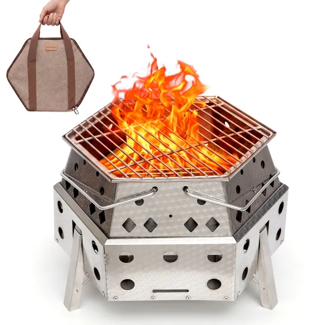 kingcamp-hexagonal-telescopic-wood-burning-stove image 1