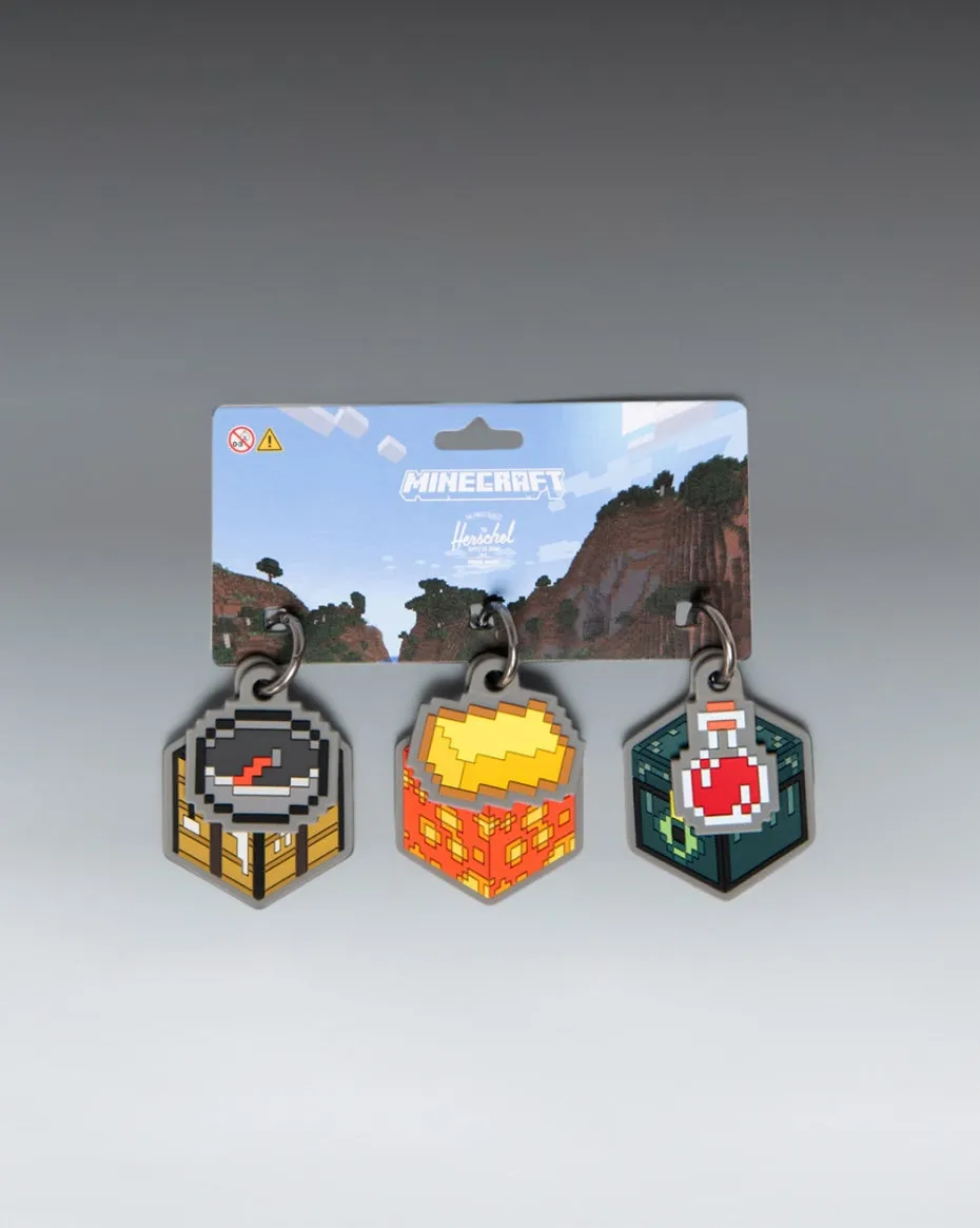 herschel-supply-minecraft-charm-pack-6-piece-set-interchangeable-bag-charms-limi image 1