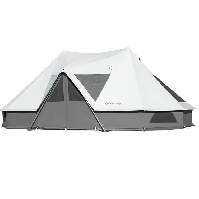 kingcamp-khan-palace-10-12-person-glamping-tent-4-season-poly-cotton-mansion image 1