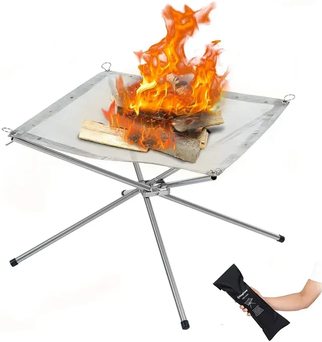 kingcamp-fire-stand-stainless-steel-bonfire-rack image 1