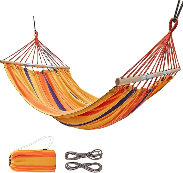 kingcamp-hammock-with-three-fold-wooden-sticks image 1