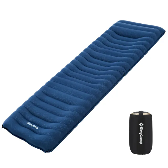 kingcamp-5-5-inch-thick-air-sleeping-pad-with-pillow-insulated-rectangular-camp- image 1