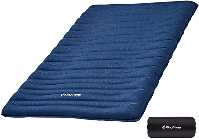 kingcamp-deluxe-anti-rollover-self-inflating-camping-mattress-single-double image 1