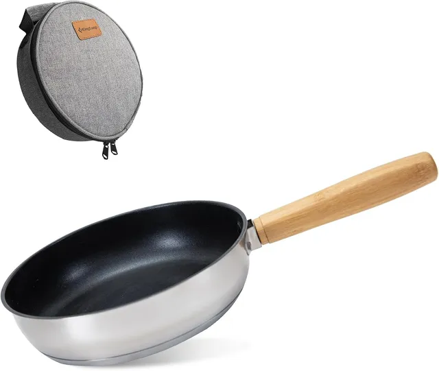kingcamp-8-stainless-steel-fry-pan image 1