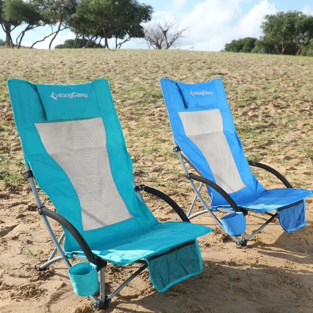 kingcamp-high-mesh-back-beach-folding-chair image 1