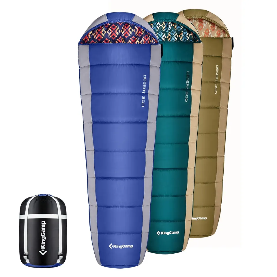 kingcamp-mummy-3-seasons-sleeping-bags-desert-300-series-water-resistant-double- image 1