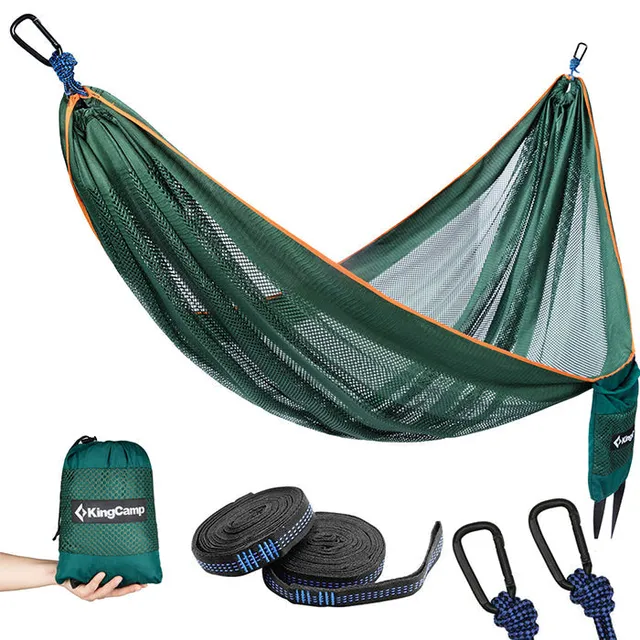 kingcamp-single-breathable-lightweight-hammock-portable-mesh-hammock-with-carabi image 1