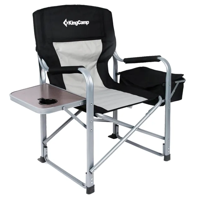 kingcamp-oversized-padded-folding-director-chair-with-cooler-bag image 1