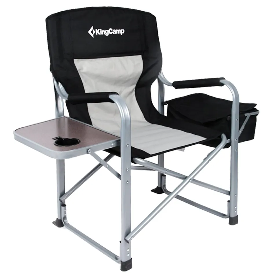 kingcamp-oversized-padded-folding-director-chair-with-cooler-bag image 1
