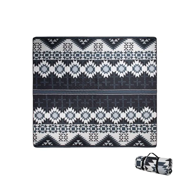 kingcamp-isiay-max-2-8-extra-large-waterproof-camping-tent-mat-aztec-pattern image 1