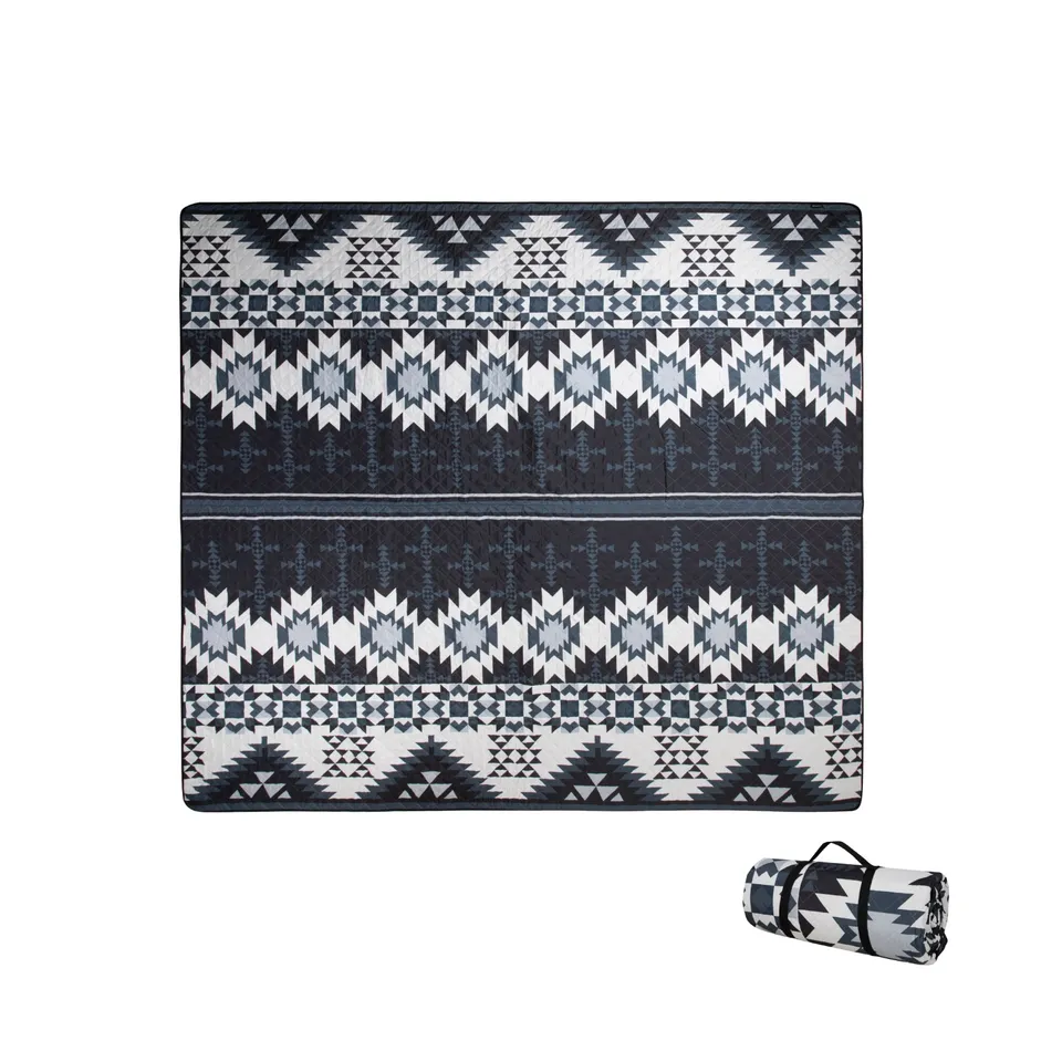 kingcamp-isiay-max-2-8-extra-large-waterproof-camping-tent-mat-aztec-pattern image 1