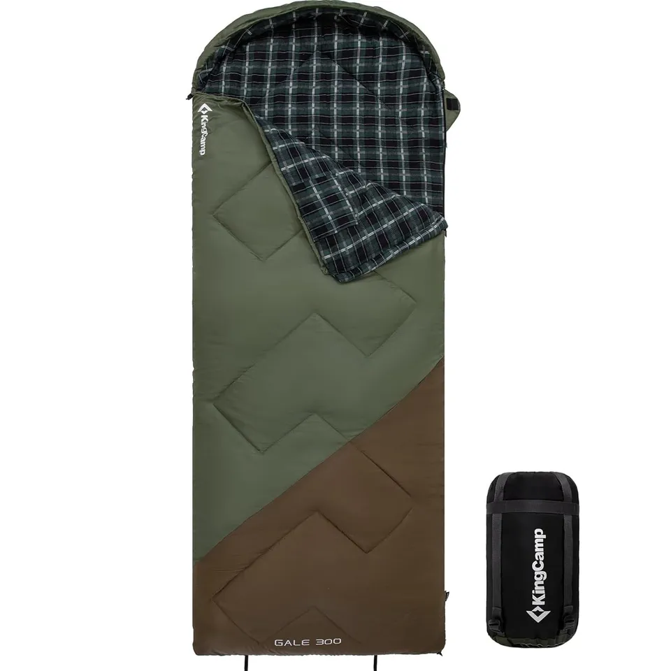 kingcamp-gale-300-sleeping-bag-envelope-with-hood image 1