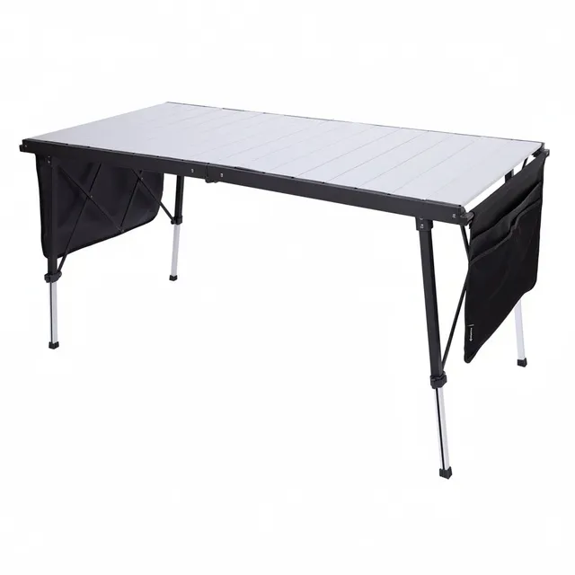 kingcamp-granite-adjustable-aluminum-camping-table-55x27-premium-foldable-dining image 1