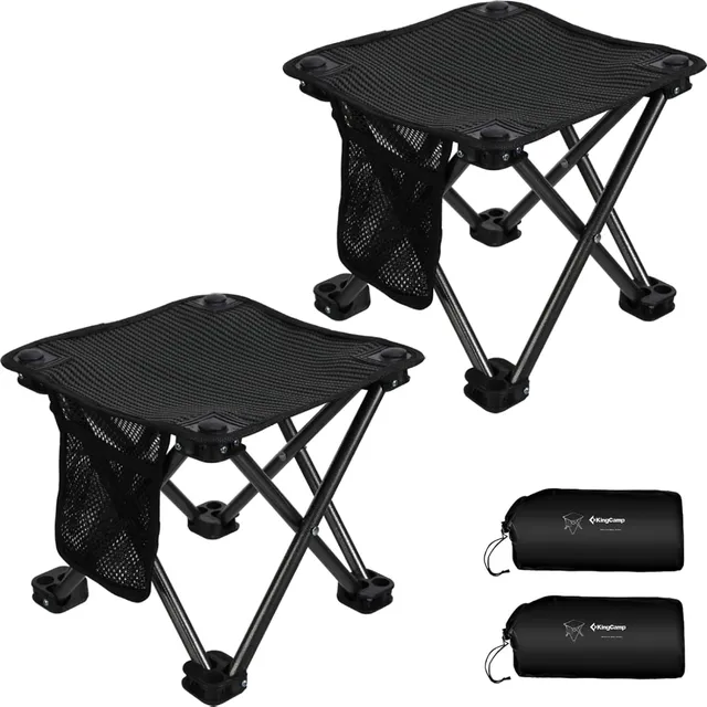 kingcamp-camping-stool-set-portable-durable-folding-stool-with-carry-bag image 1