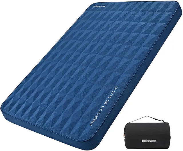 kingcamp-4-inch-thick-self-inflating-camping-pad-premium-3d-sides-with-tpu-coati image 1