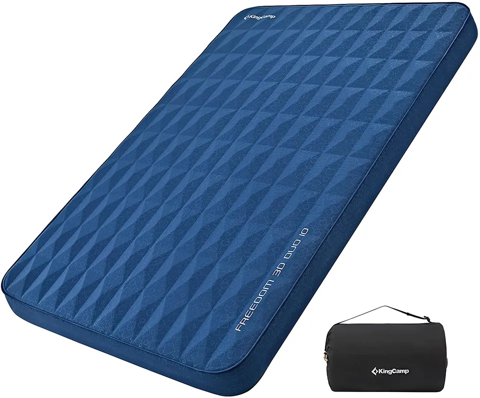 kingcamp-4-inch-thick-self-inflating-camping-pad-premium-3d-sides-with-tpu-coati image 1