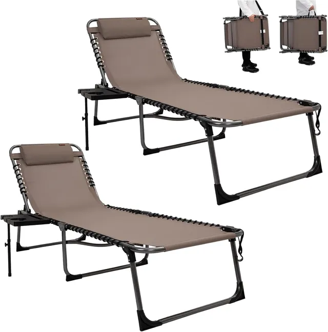 kingcamp-willow-c20-lounge-chair-with-attached-table-flat-recline-recliner-and-c image 1