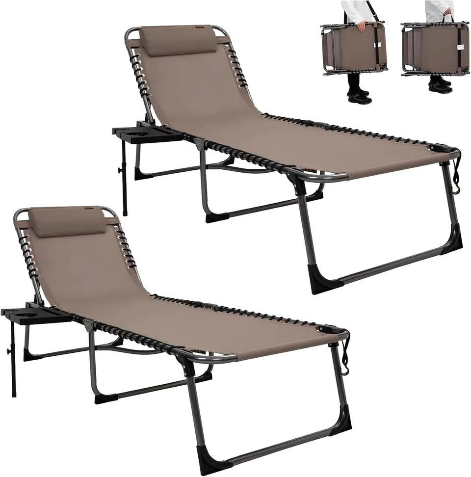 kingcamp-willow-c20-lounge-chair-with-attached-table-flat-recline-recliner-and-c image 1