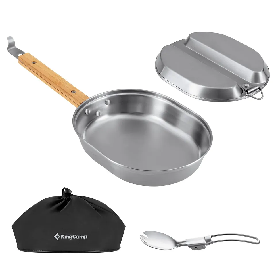 kingcamp-stainless-steel-portable-food-container-mess-kit image 1