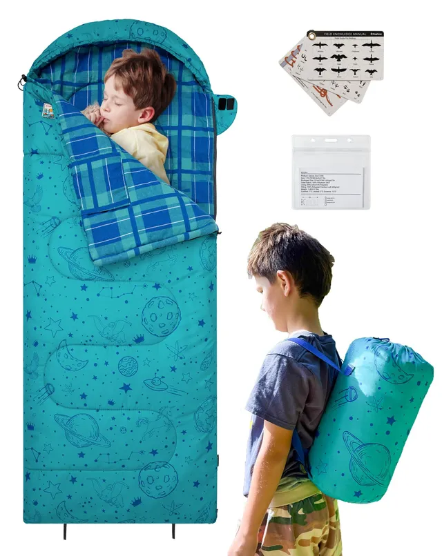 kingcamp-galaxy-zoo-c-300-kids-sleeping-bag-adjustable-length image 1