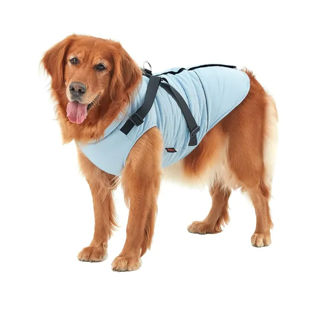 kingcamp-pets-winter-dog-coat-with-built-in-harness-and-velcro-straps-adjustable image 1