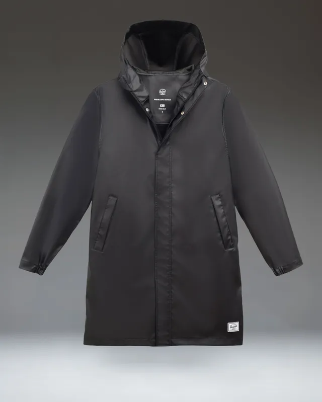 herschel-supply-long-classic-rain-jacket-for-women-water-resistant-windproof-str image 1