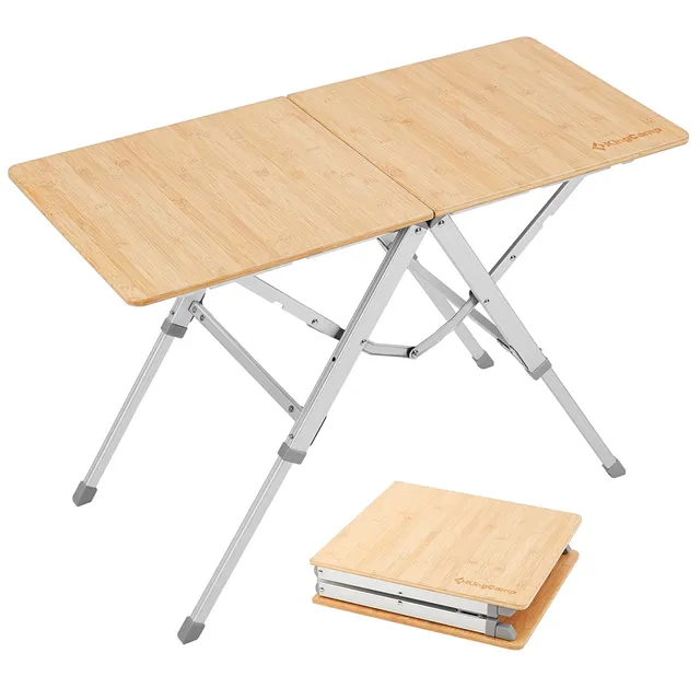 kingcamp-small-bamboo-folding-picnic-table image 1