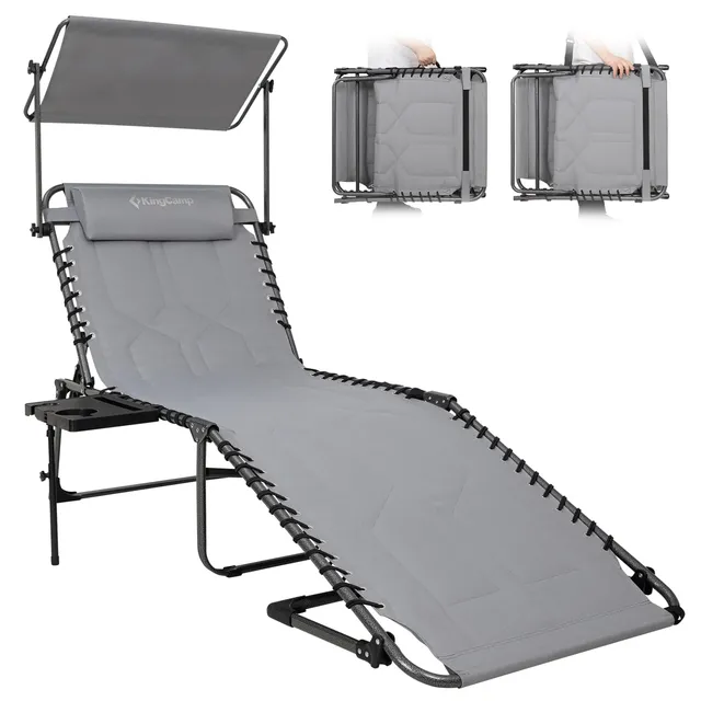 kingcamp-magnolia-b20-plus-folding-lounge-chair-5-position-recline-with-sunshade image 1