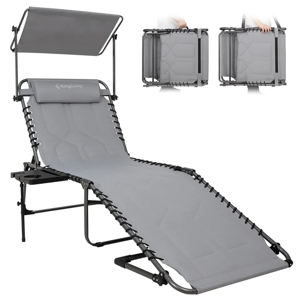 kingcamp-magnolia-b20-plus-folding-lounge-chair-5-position-recline-with-sunshade image 1