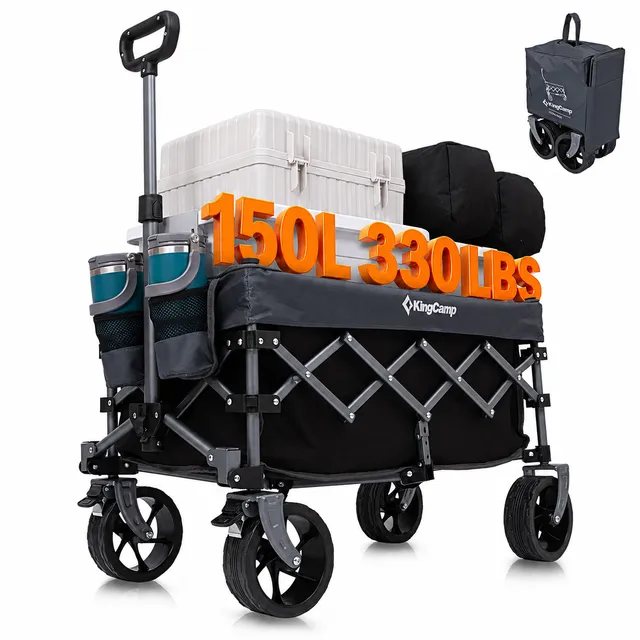 kingcamp-150l-compact-folding-wagon-cart image 1