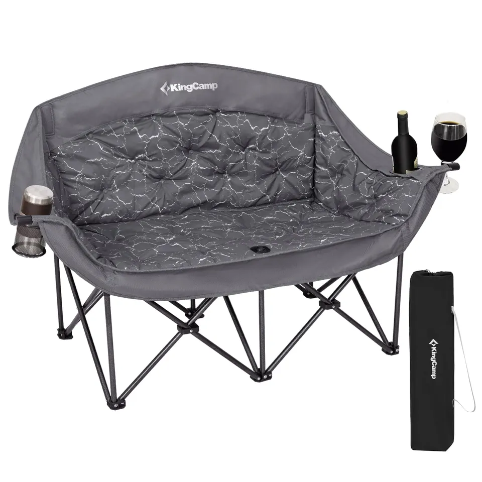 kingcamp-volcapetra-loveseat-double-seat-chair-padded-camping-chair-for-two image 1