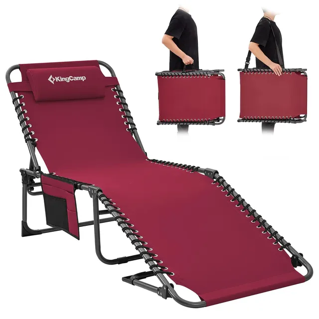 kingcamp-berlin-classic-adjustable-cot-lounge-chair image 1