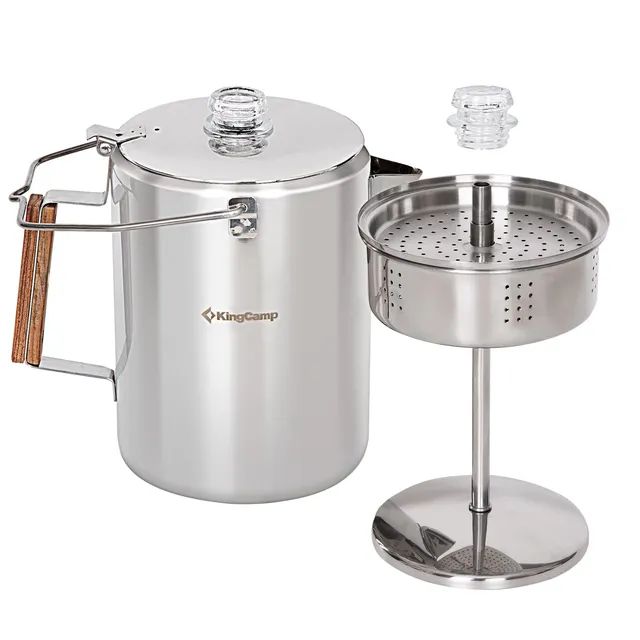 kingcamp-12-cup-stainless-steel-camping-coffee-percolator image 1
