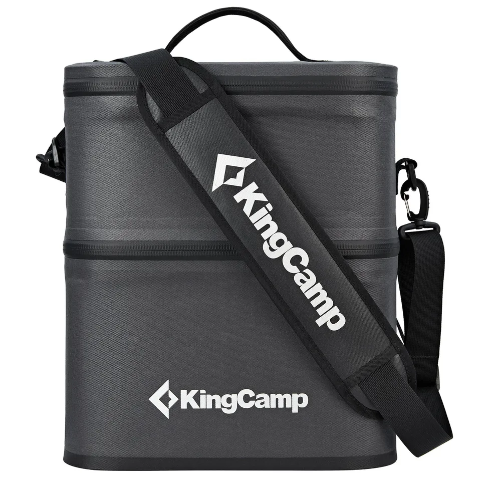 kingcamp-portable-16-cans-double-layer-cooler-bag-leakproof-insulated image 1