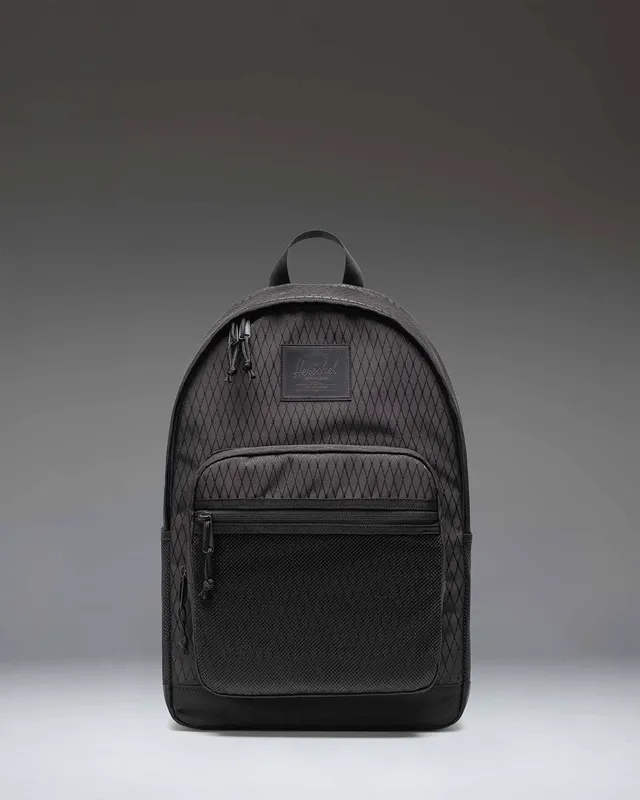 herschel-supply-kaine-backpack-rounded-top-padded-straps-dual-front-pockets image 1