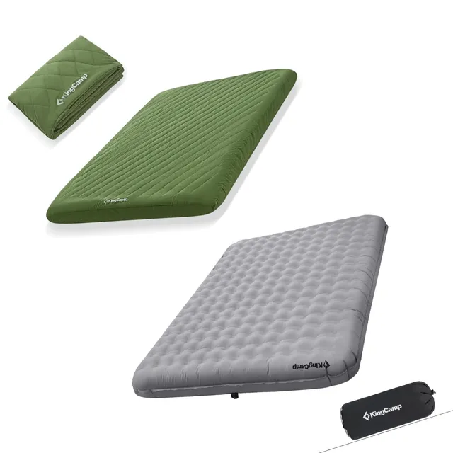 kingcamp-double-insulated-air-mattress-with-cotton-mattress-cover image 1
