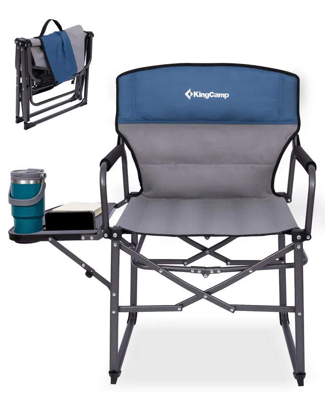 kingcamp-oversized-director-chair-with-side-table image 1
