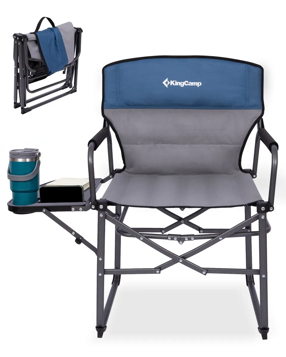 kingcamp-oversized-director-chair-with-side-table image 1