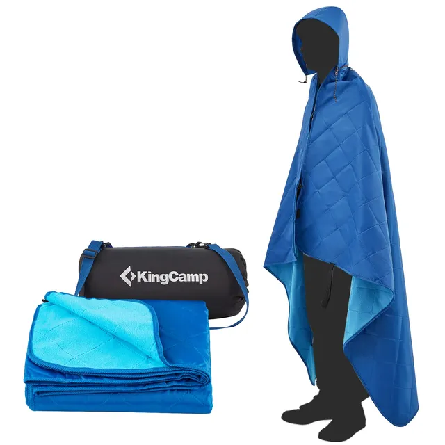 kingcamp-3-in-1-camping-stadium-hooded-blanket-waterproof-sandproof-portable image 1