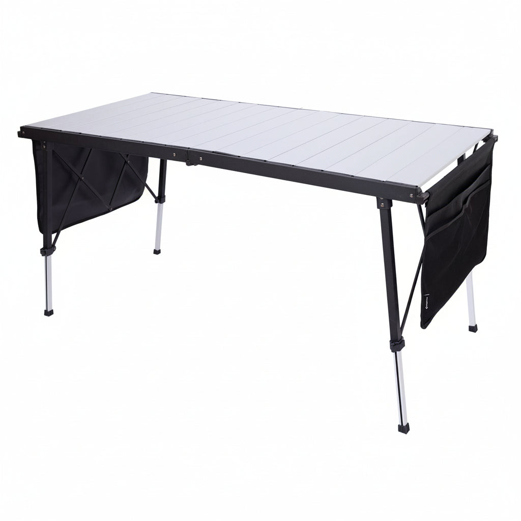 kingcamp-granite-adjustable-aluminum-camping-table-55x27-premium-foldable-dining image 1