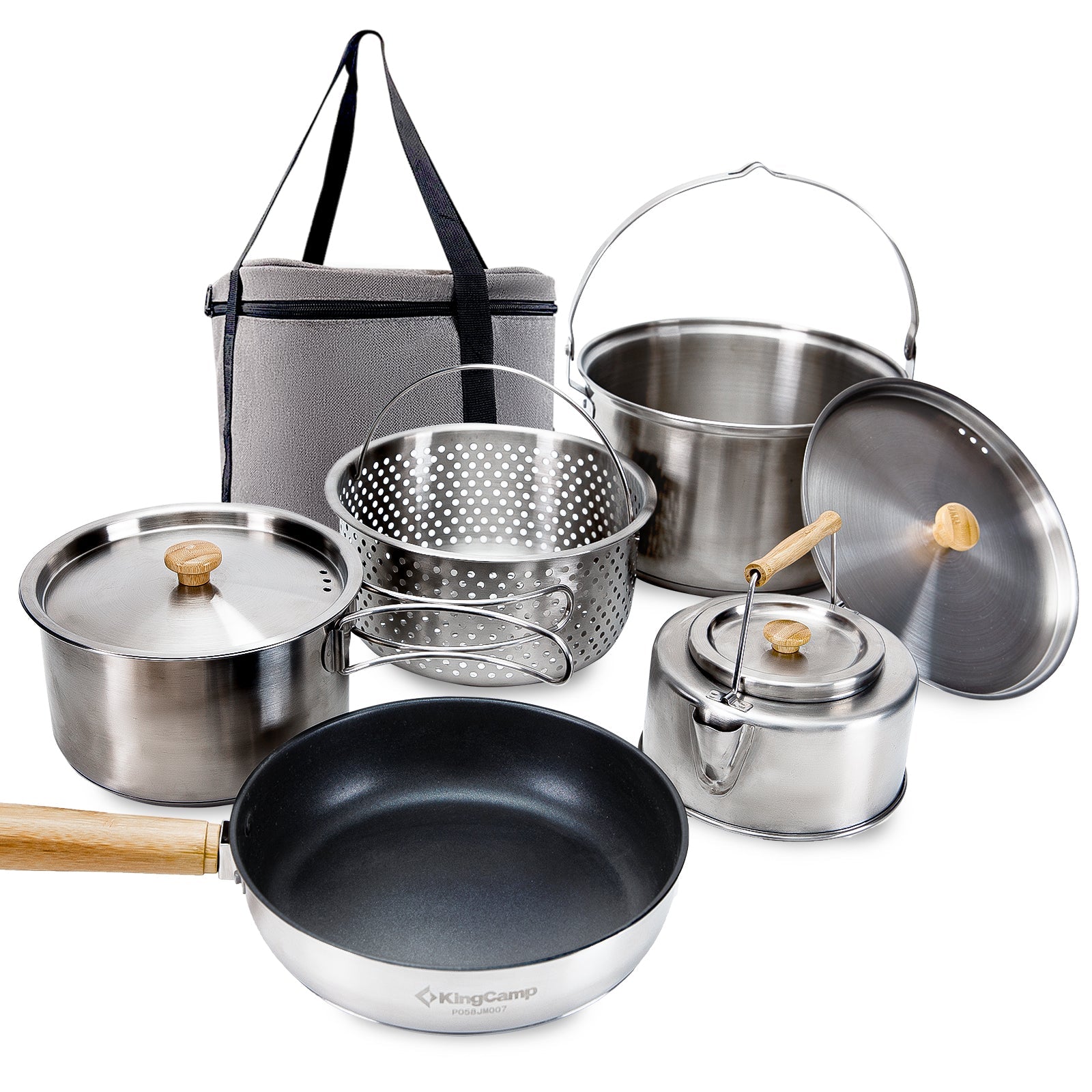 kingcamp-stainless-steel-cookware-set-with-non-stick-frying-pan image 3