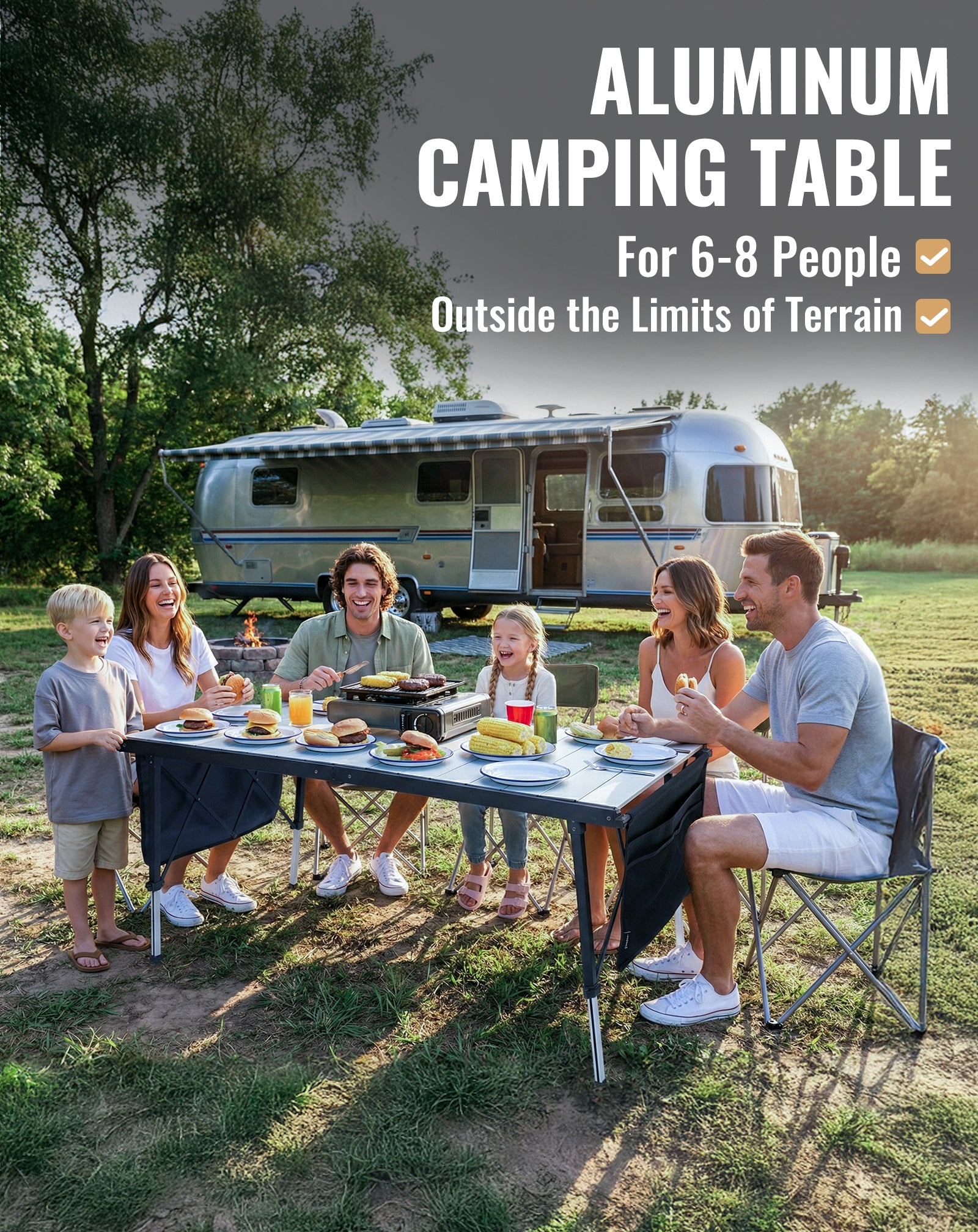 kingcamp-granite-adjustable-aluminum-camping-table-55x27-premium-foldable-dining image 7