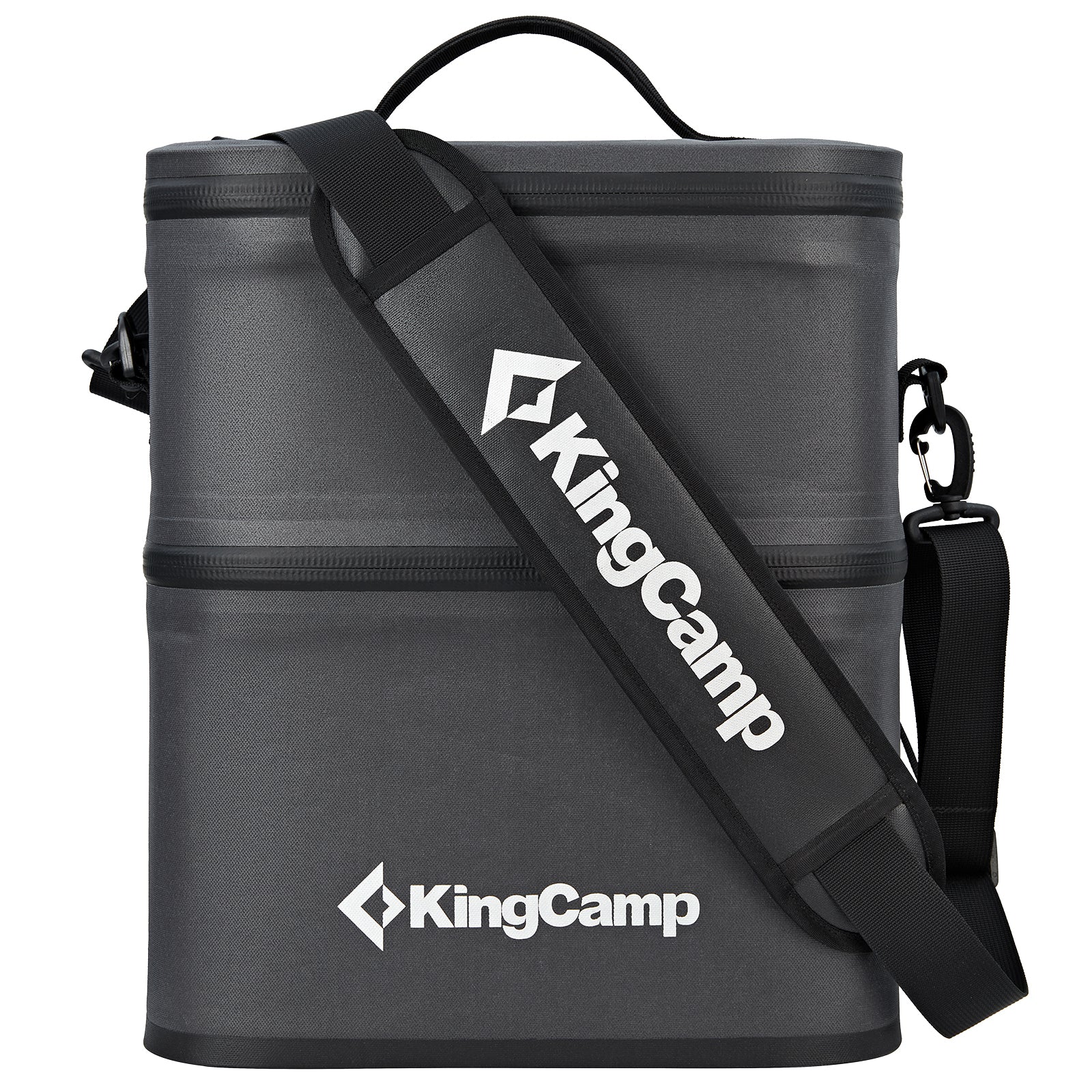 kingcamp-portable-16-cans-double-layer-cooler-bag-leakproof-insulated image 1