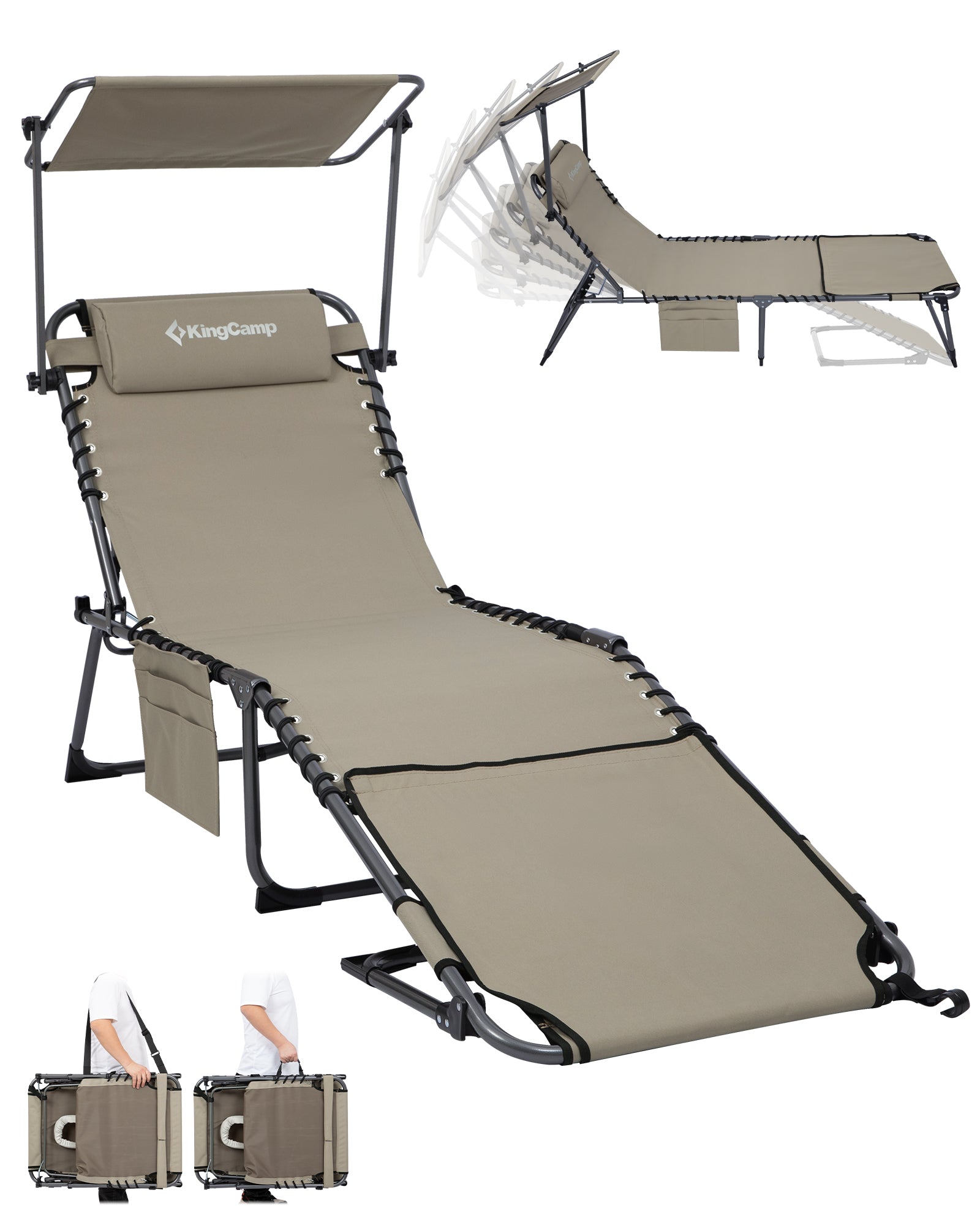 kingcamp-magnolia-b30-backpack-chaise-lounge-adjustable-canopy-face-hole-for-bea image 2