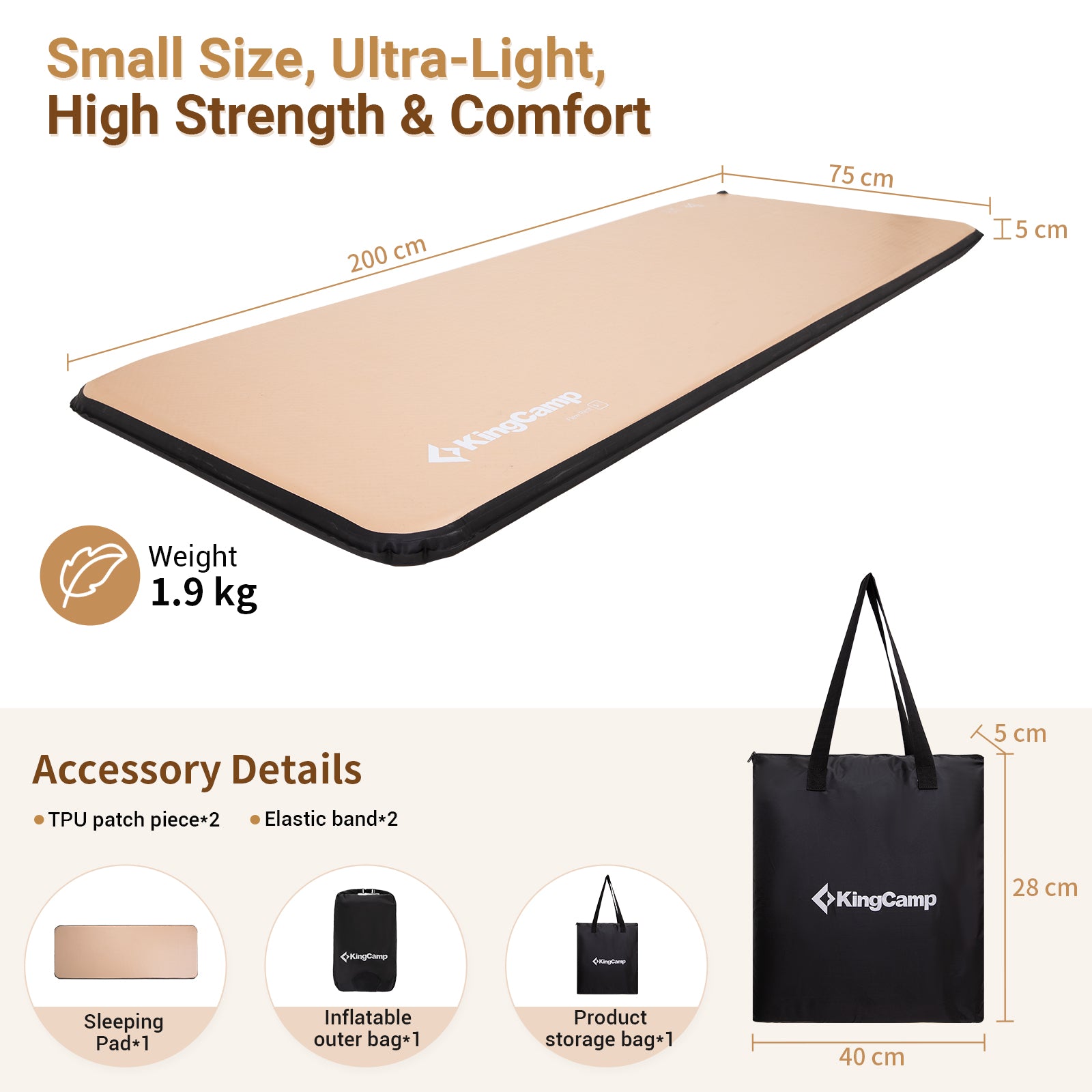 kingcamp-flexi-rest-5-0-tpu-air-sleeping-pad image 4