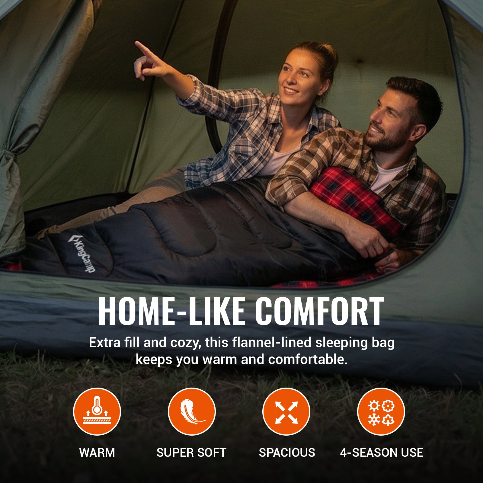 kingcamp-oasis-c-450-flannel-sleeping-bag image 2